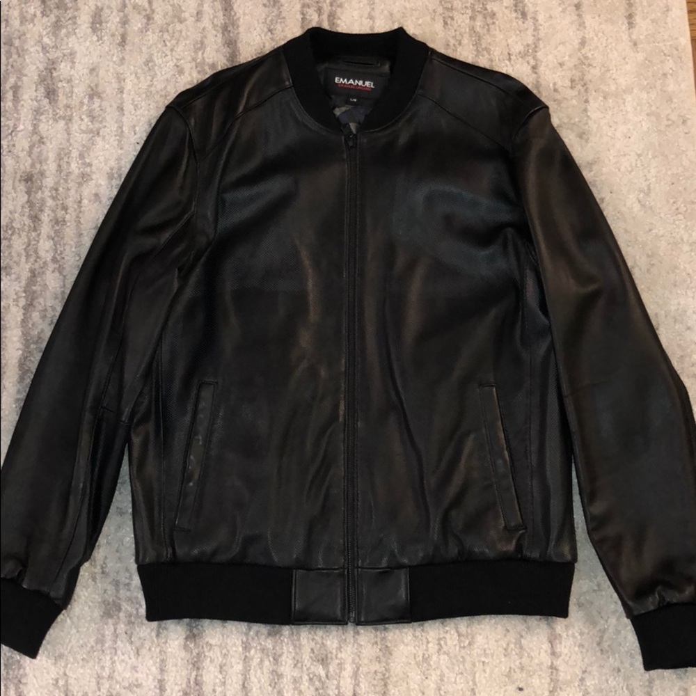 Emanuel Ungaro Black Leather Jacket